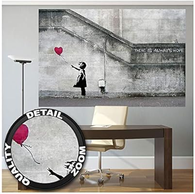Great Art Xxl Poster Banksy Nina Con Globo Mural Balloon Girl