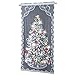 ETC Lighted Christmas Tree Curtain Panel, White, Multi, 40