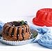 Baker Depot Big Silicone Mold for Cake Round Pizza Pan Heart Baking Tools Chiffon Cake Molds Bread Bakeware Mold Diy Mould For Kitchen, Set of 4