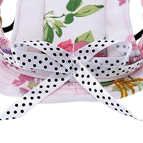 Leson Baseball Caps Hats with Neck Strap Adjustable Comfortable Ear Holes for Small Medium and Large Dogs in Ourdoor Sun Protection (M, Pink Princess) - Thumbnail 2