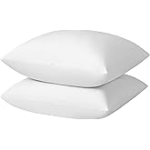 basic home Euro Pillow Inserts 30x30 inchs - Feather and Down Fill - Cotton Fabric - Set of 2 Throw Pillow Insert
