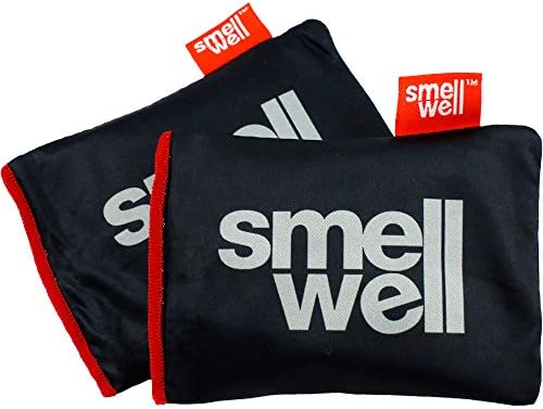 SmellWell | Shoe Deodorizer and Natural Odor Absorber | Natural Bamboo Charcoal Air Purifying Bag and Moisture Remover | For All Shoes, Boxing Gloves, Gym Bags, Lockers and Closets | 2 Pack |