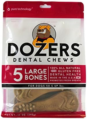 Dozers Dental Dog Chews, Large, 12 oz. - 5 Treats