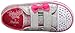 Skechers Kids Twinkle Toes Shuffles Sweet Steps Light-Up Sneaker,Silver Stars,9 M US Toddler
