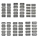 MonkeyJack 10pcs 20mm Watch Band Strap Keeper Loop Black Rubber