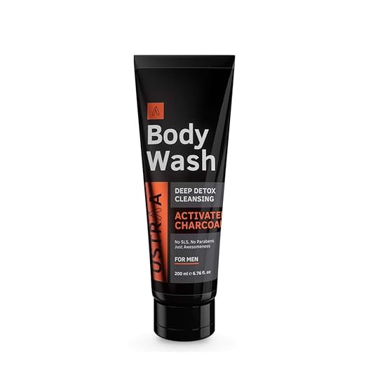 Ustraa Body Wash - Activated Charcoal - 200 ml