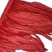 Sowder Rooster Hackle Feather Fringe Trim 10-12inch in Width Pack of 1 Yard(red)