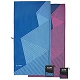 Lytepark Microfiber Beach Towel Extra Large - XL & Oversized, Quick Dry, Lightweight & Ultra Compact Zipper Bag - Ideal for Travel, Yoga, Gym, Swim, Backpacking, Hiking and Camping - 70x35 Inches