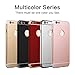 MINIMALISM Cell Phone Cases 3 in 1 Ultra Thin and Slim Design Coated Premium Non Slip Surface with Excellent Grip Case Fit for iPhone 6 (4.7'')(2014) and iPhone 6S (4.7'')(2015) - Black