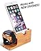 Wooden Apple iPhone iWatch Bamboo Stand Charging Cradle Holder Nightstand Station 2 in 1 Dual Charger Dock Fits iPhone X/8/7/6 Plus, 5 and older, iWatch 42mm & 38mm Original BASIC and SPORT