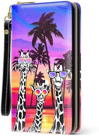 Amazon.com: FULUHUAPIN Women's Giraffe Credit Card Holder Wallet