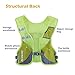 TRIWONDER Reflective Running Vest for Men Women Runners Hydration Pack Water Backpack for Marathon Race Cycling Hiking Festival Raves (Grey - with 2 Water Bottles)