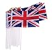 50 Pack Union Jack Hand Waving Flag Royal UK GB Great Britain Flags