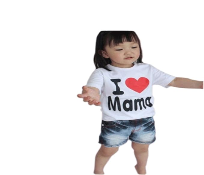 i love mama t shirt baby