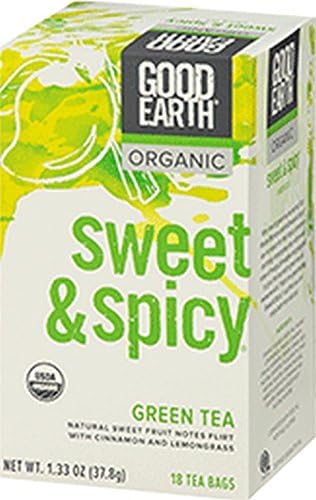 Good Earth Tea Green Swt & Spcy Org