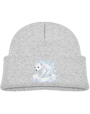 Toddler Cute Polar Bear Unisex Baby Beanie Cotton Soft Cute Lovely Knit Beanie Hat Cap Pink