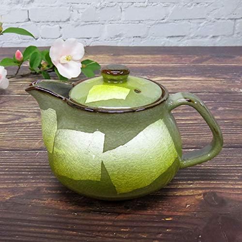 洗いやすい茶こし網付 九谷焼 ポット 急須 銀彩 黄 陶器 和食器 茶器 日本 洗いやすい茶こし網付 九谷焼 ポット 急須 銀彩 黄 陶器 和食器 茶器 日本