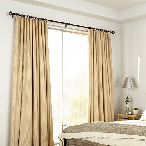 SZXIMU Curtain Rod 3/4 Inch Adjustable Drapery Rods for Windows with 3