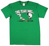 Peanuts Christmas Snoopy This Year I Wase Awesome Mens T-Shirt