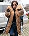 Aofur Plus Size Women's Long Hooded Parka Coat Warm Winter Overcoat Faux Fur Collar Qulited Jacket