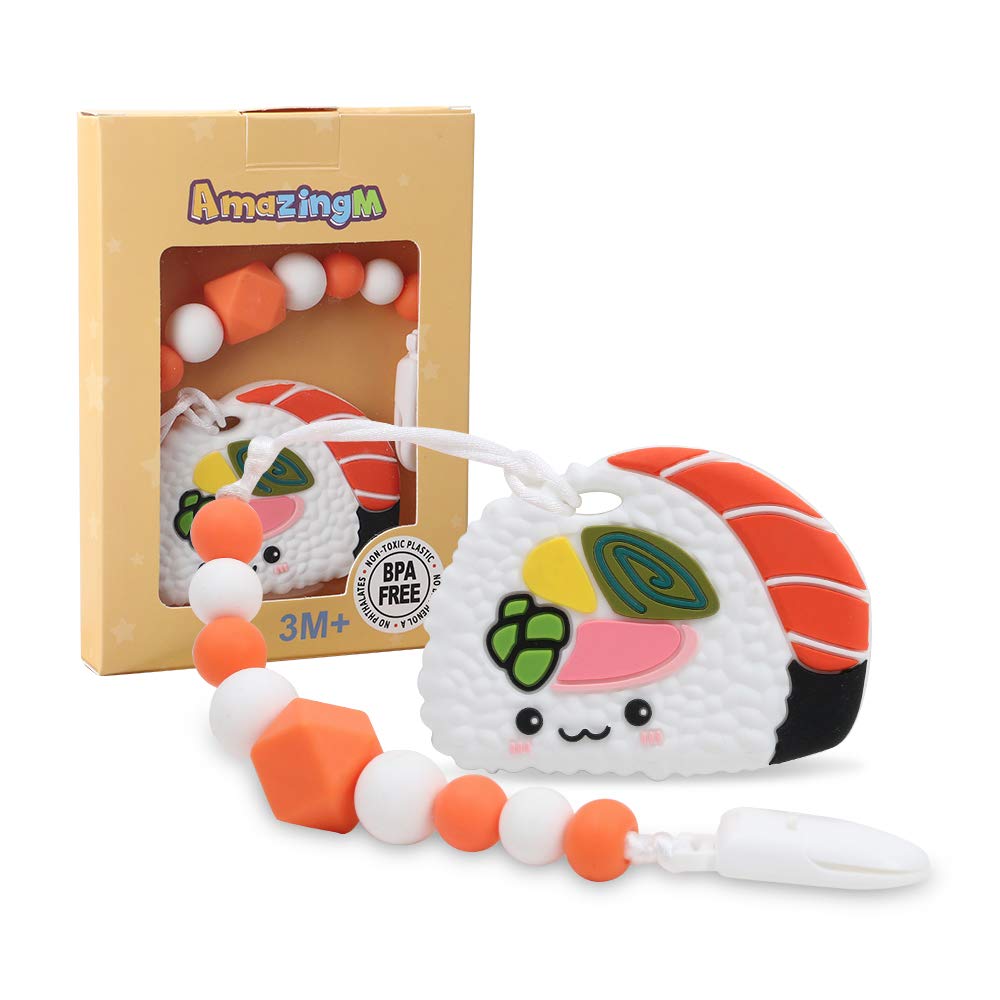 sushi baby teether