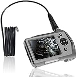 Industrial Endoscope, Teslong Upgraded Semi Rigid Inspection Camera with 3.5 Inch LCD and Waterproof Snake Camera to Check Automotive Machinery Pipe Wall and More(2m/6.56ft)