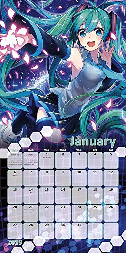 2019 Hatsune Miku Wall Calendar 16 Month (Certified Refurbished)