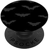 Black Base Spook Black Bats Pattern PopSockets PopGrip: Swappable Grip for Phones & Tablets PopSockets Adhesive PopGrip