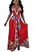 WentShopping Women Halter Neck Boho Maxi Dress Sexy Backless Full Length Dresses