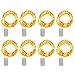 NOVOSTELLA 8 Pack 10ft 30 Micro Starry LED String Lights, Waterproof Fairy Copper Wire Lights, Moon Lights Battery Operated (Included), for DIY Wedding, Party, Table Decorations, Warm White primary