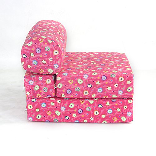 American Furniture Alliance Children's Studio Chair Sleeper Jr. Twin 24", Pink Flower - Thumbnail 3