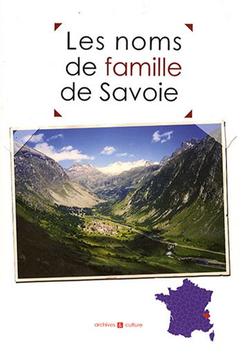 Les  noms de famille de la Savoie