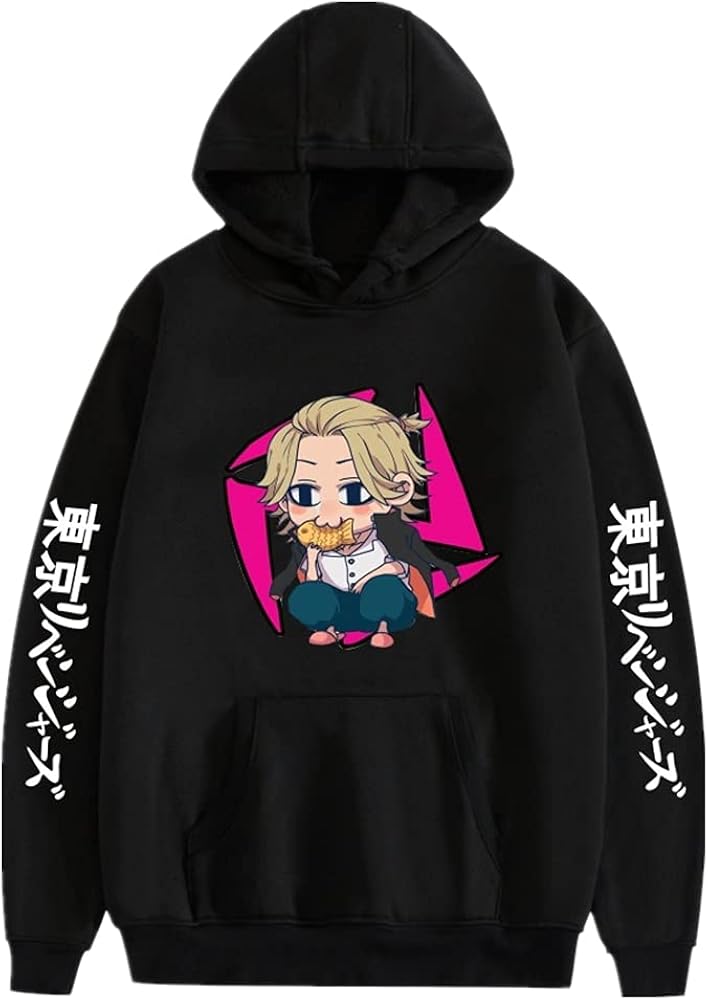 Amazon.com: Tokyo Revengers hoodie cosplay hoodie Black hoodie anime Sweatshirt jacket anime 