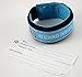 ID Link Child ID Wristband/ID Safety Bracelet - Waterproof, Updateable, Adjustable Velcro - Emergency Contact Bracelet, ID Tag for Kids, Lost Child Wristband, 2 ID Card Inserts (Pink) (Blue)