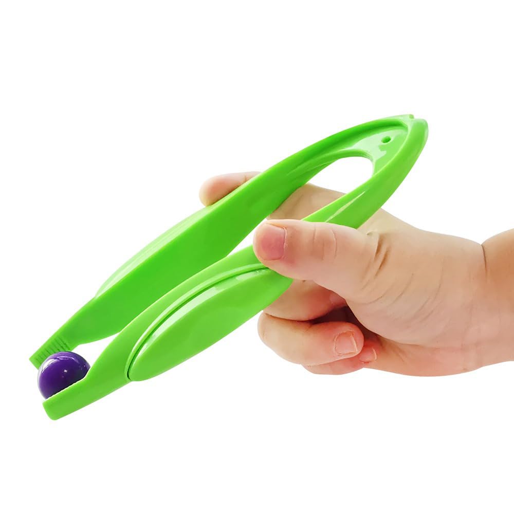CENPEK 6pcs Resources Large Tweezers,Sorting and Counting,Preschool Science,Homeschool,Toddler Fine Motor Skill Development - Six Colors