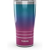 Tervis Traveler Blue Raspberry Ombre Triple Walled Insulated Tumbler Travel Cup Keeps Drinks Cold & Hot, 20oz, Stainless Steel