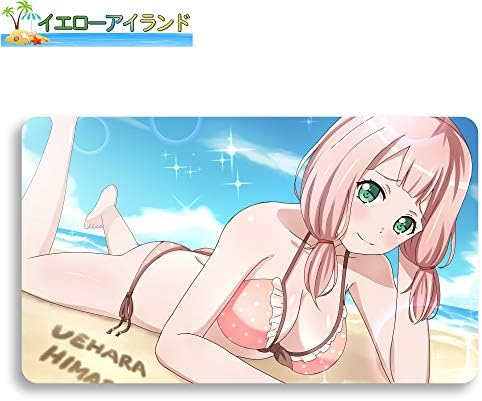 イエローアイランド カードゲームプレイマット 遊戯王 ご注文で当日配送 プレイマット Bang Dream バンドリ 上原ひまり マウスパッド 35cm 収納ケース付き 萌え 60cm アニメ Tcg万能 カード枠なし 0 2cm
