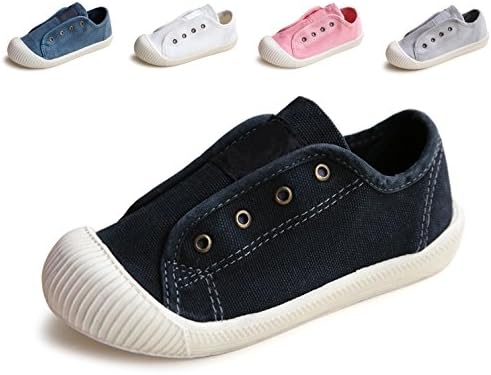 Boy's Girl's Casual Velcro Strap Light Weight Slip On Casual Sneakers Shoes(Toddler/Little Kid)