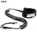 BPS 10' Ultralite Coiled SUP Leash - Black