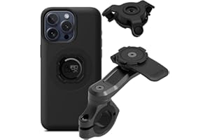 Quad Lock Motorcycle Handlebar Mount PRO Kit with Vibration Dampener and MAG Phone Case for iPhone 15 Pro Max
