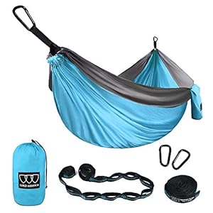 Gold Armour Camping Hammock – XL Double Hammock Portable Hammock Camping Accessories Gear for Outdoor Indoor with Tree…