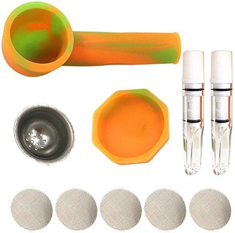 Tutun Silicone Accessory With Cap Multi Color Random Color +5 x screen+2 x Mouth