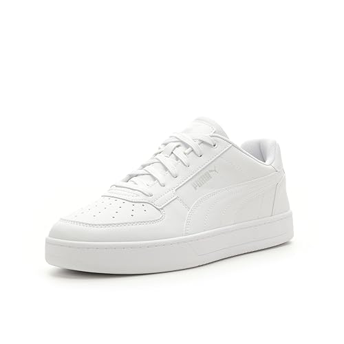 PUMA Men's CAVEN 2.0 Sneaker, Puma White-Puma Silver, 11.5