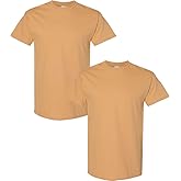 Gildan Men's Heavy Cotton T-Shirt, Style G5000, 2-Pack XL-Oldgold