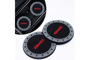 INTERTEST 2PCS Car Cup Holder Coasters for GMC Sierra Denali Canyon Terrain Yukon Jimmy Acadia Series,Car Coasters for Cup Holder,Non-Slip Car Cup Mat for Cup Holder Insert,Cup Coasters for Car,2.75''