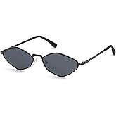 SOJOS Retro Small Polarized Sunglasses Womens Mens Vintage Narrow Irregular Shades UV400 SJ1233