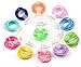 Bysn 100pcs 1.8mm Mix Colors Baby Elastic Hair Ties Bands Holders Headband