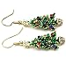 Happy Colorful Christmas Tree Earrings Hoop Dangle Drop Style