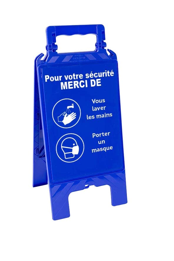 EG 0075 Signage Easel for Hand Wash and Mask 600 x 275 mm