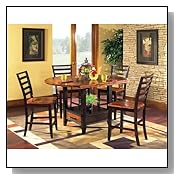 Counter Height Dining Sets Bali 5-Piece Oval Counter Height Set